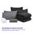 8 Piece Quilted Solid Stripe Comforter, Sheet Set And Mattress Protector Bedding Bundle, Full-122547339-122547334