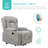 Xola Electric Power Lift Recliner Massage Chair Furniture w/ USB Port, Heat, Cupholders-738327924