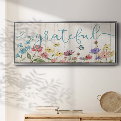 Grateful Wildflowers - Toile encadrée