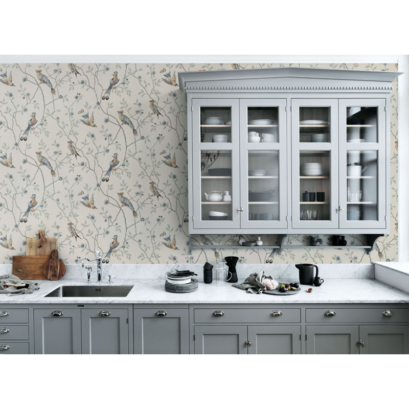 Kolonin Floral Wallpaper Roll, Sandstone