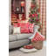 Coussin décoratif en coton glamour poms