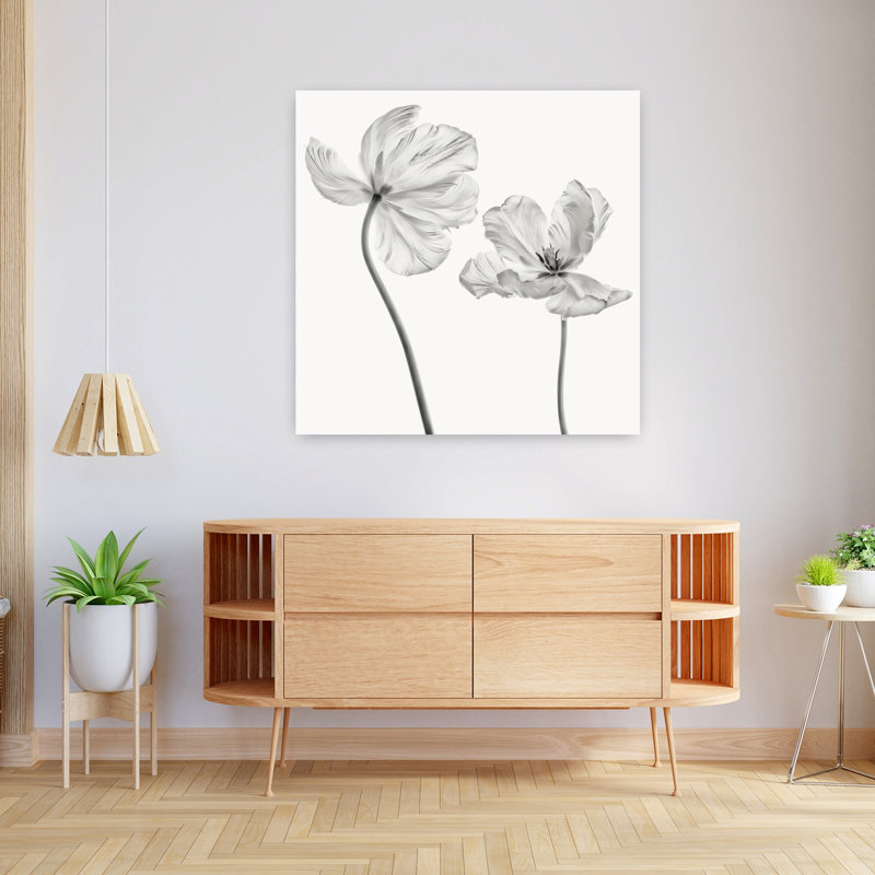 Art contemporain tulipe contemporaine, H 36 po x l 36 po