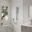 Ensemble de douche à main réglable 3 fonctions, fixé au mur avec barre coulissante de 26 po et tuyau flexible de 59 po-113524232