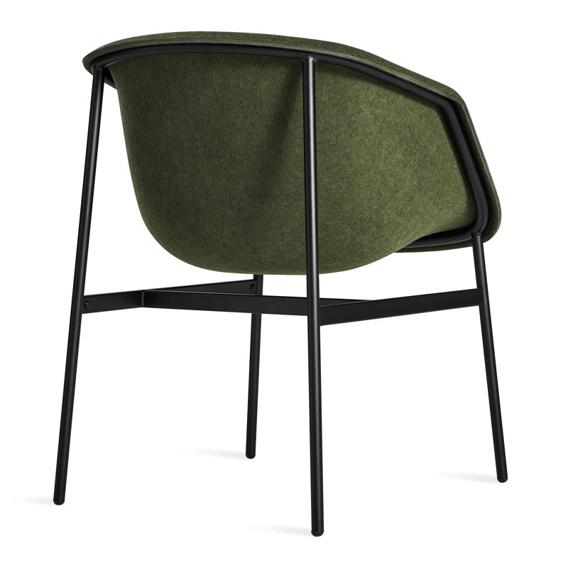 Past Life Upholstered Arm Chair, Olive, Black