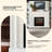 47.24"Modern Simulated Flame Marble Heating Electric Fireplace-433679585