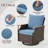 7-Piece Patio Furniture Set with Swivel Chair-859890215