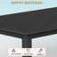 75.2'' Wide Rectangular Patio Outdoor Dining Table - Elegant For Garden Parties & Banquets(Black)-1395146875