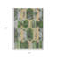 Tapis géométrique lavable intérieur / extérieur vert 8 pi x 10 pi