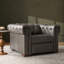 Fauteuil inclinable électrique en cuir véritable Burbank-1056337424