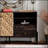 Mid-Century Modern Sideboard Cabinet With 3D Geometric Pattern, Solid Wood And MDF, 2 Doors + 2 Drawers, Ideal For Living And Dining Rooms