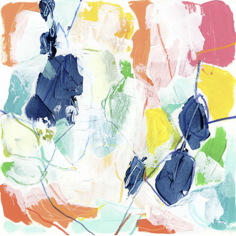 Impasto Kaléidoscope II, H 12 po x l 12 po