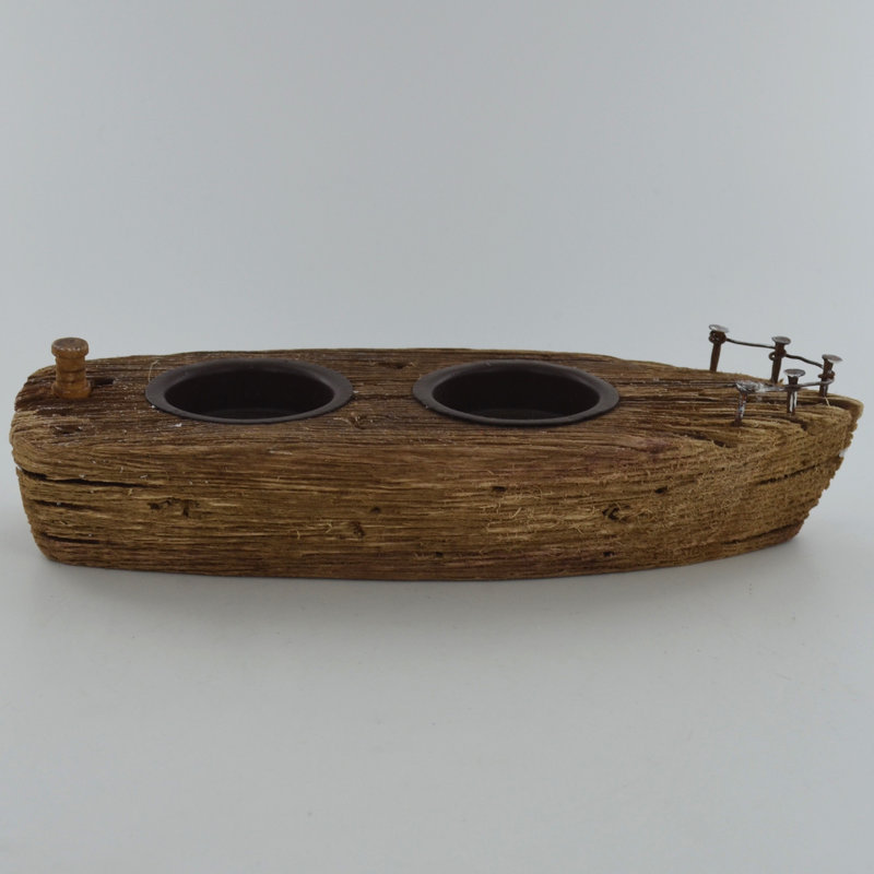 Wood Tabletop Tealight Holder