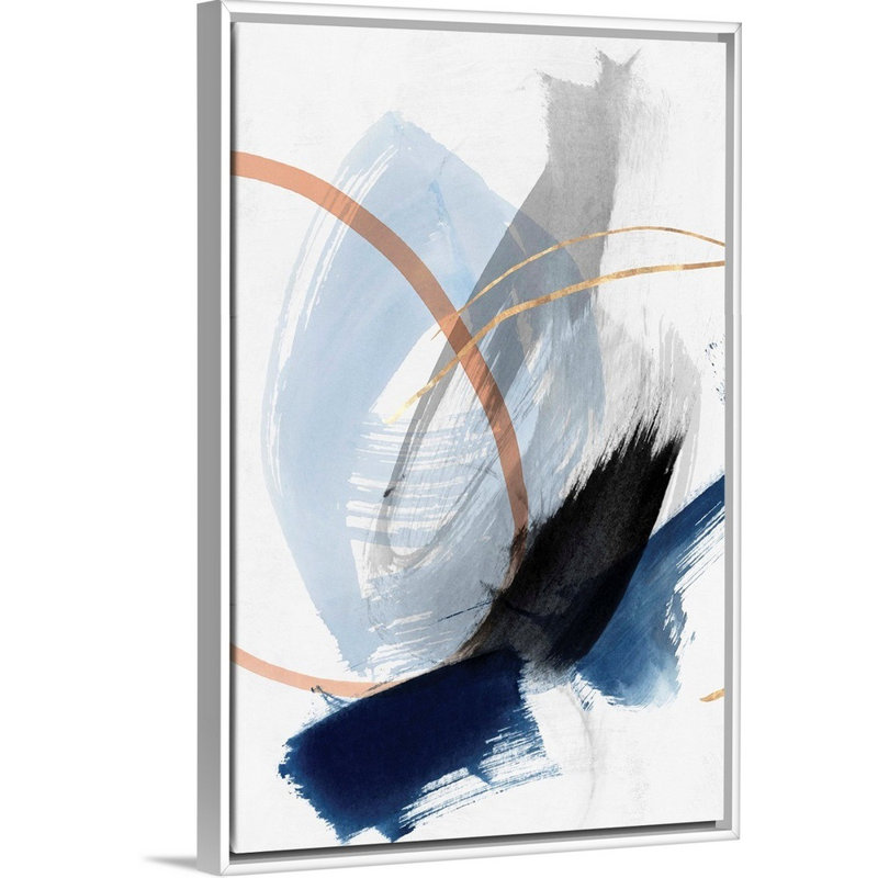 Foreshadow III par PI Studio - reproduction d'art sur toile, Cadre blanc, H 26 po x l 18 po x P 1,75 po