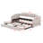 Twin XL To King Extendable Daybed With Storage Drawers & LED Lights, Upholstered Sofa Bed, Twin XL Upholstered Daybed-1610366203