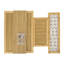 50cm W Bamboo / Rattan Bedside Table-242123186