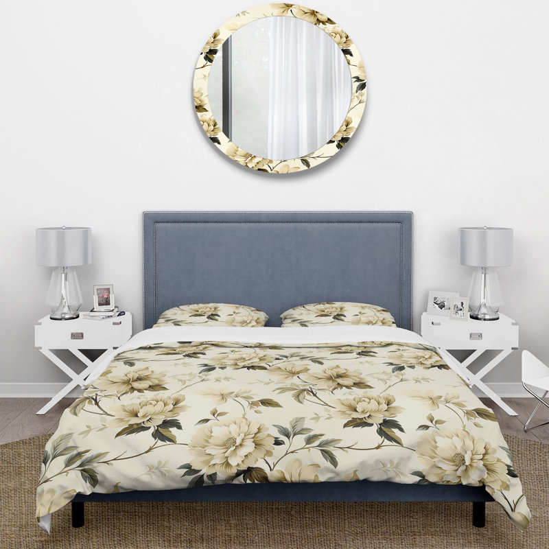 Ensemble de housse de couette Minimalist Simplicity Victorian, Housse de couette pour grand lit et 2 taies décor