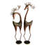 Paire de cerfs minces en fer Suanna, ensemble de décor élégant et gracieux 11 po x 11 po x H 32 po