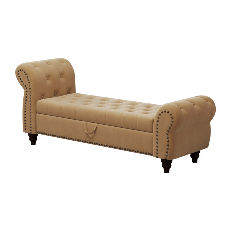 64.5" Bed Bench, Khaki