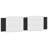 vidaXL Headboard Cushion White and Black-963410899-963410896