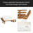 Outdoor Adjustable Patio Wooden Daybed Sofa Chaise Lounge With Cushions For Small Places-420066839-420066838
