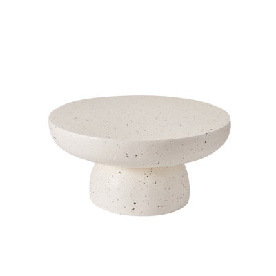 Rey Patio Round Magnesium Oxide Coffee Table