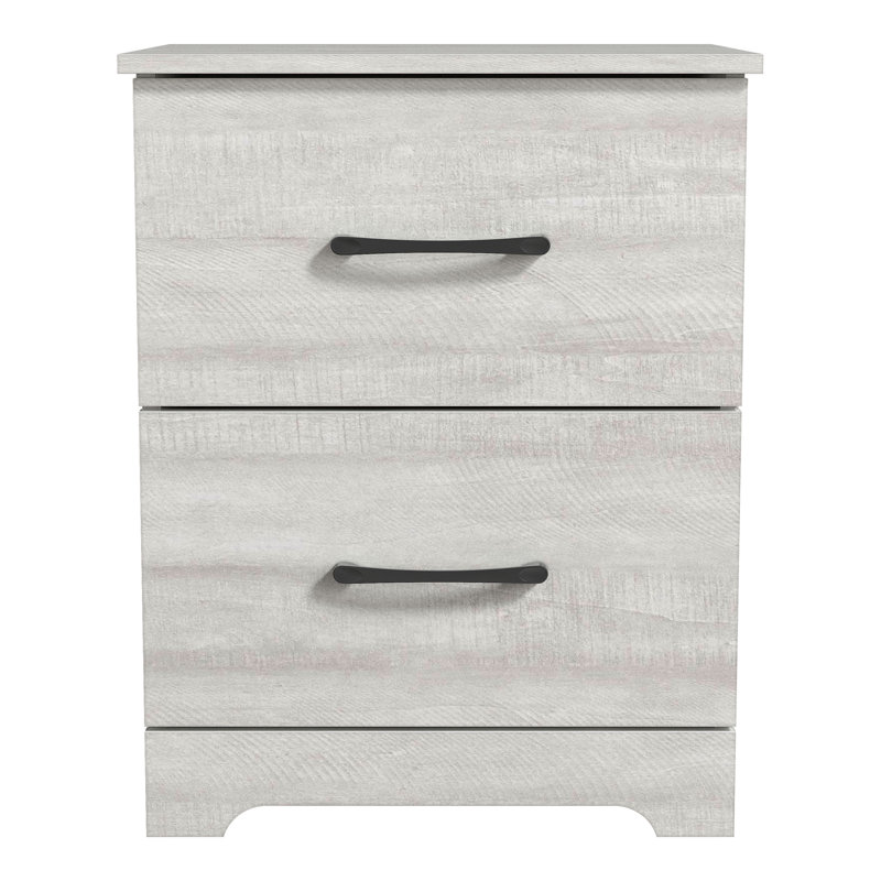 Arkia 23.7'' Tall 2 - Drawer Nightstand, Dusty Gray Oak, Individual