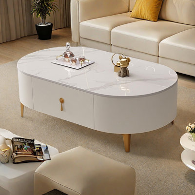 Oval modern simple style coffee table