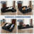 107" Modular Sectional Couch With L-Shape Chaise,Boneless Sofa For Living Room,Modern Cloud Couch With Deep Seat,No Assembly Required,Loveset,Black(Right Facing Chaise)-642170820-642170874