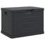 Dakota Fields 77.5cm W 170L Plastic Deck Box in Anthracite