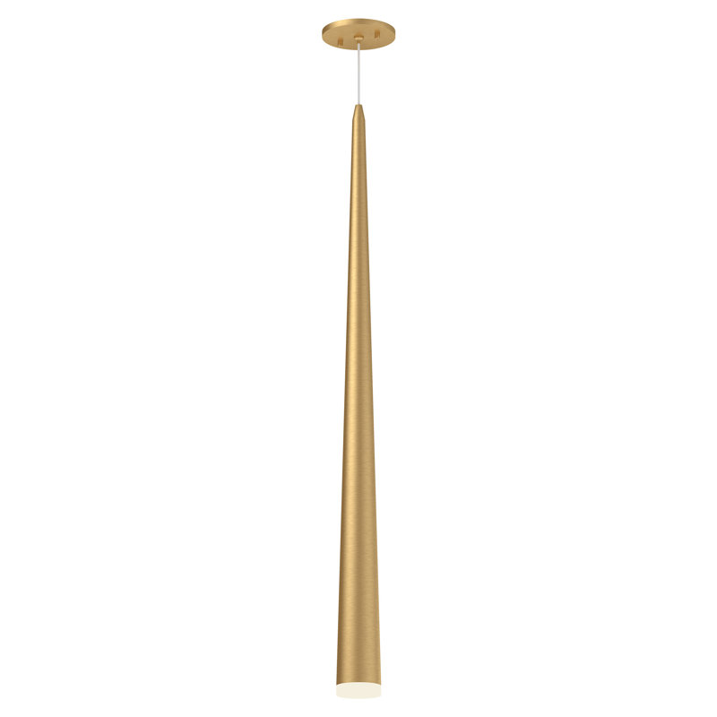 Luminaire suspendu conique à 1 lumière Mina, H 36 po x l 2,75 po x P 2,75 po