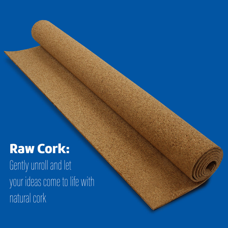 Wall Cork Reversible Bulletin Board, 48" H x 288" L