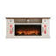 70 po ModernFarmhouseFireplace TVStandfor TVs Jusqu'à 80 po, blanc-1228895740