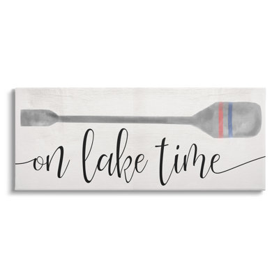 Au-517, toile sur le lac, temps, bateau, aviron, phrase sur toile par Lil 'Rue, impression