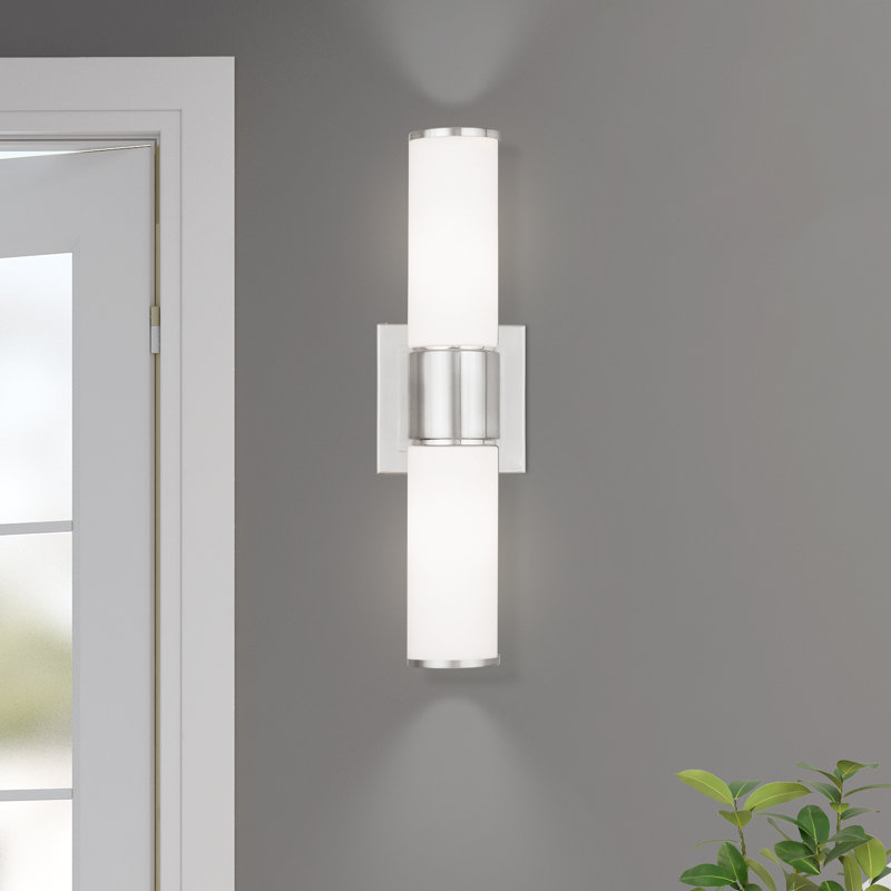 Baleria Flush Mounted Sconce, Brushed Nickel