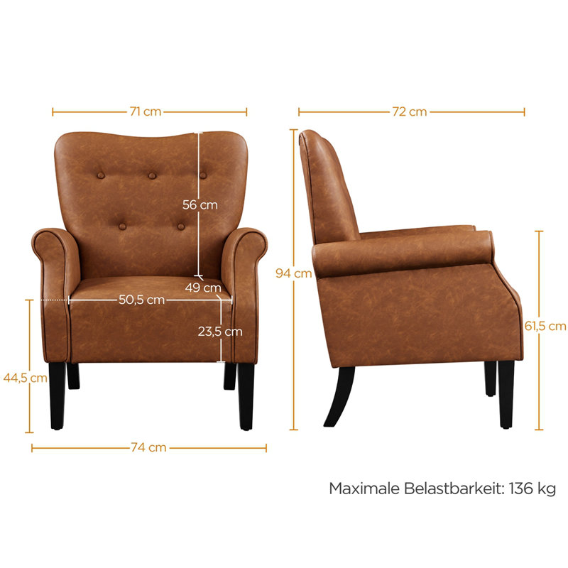 Arhab Upholstered Club Chair