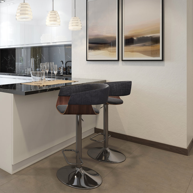 Adjustable Swivel Bar Stool