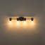 Éclairage pour salle de bain 3 lumières en laiton brossé avec abat-jour en verre transparent Jessa-1684681960-1684681961
