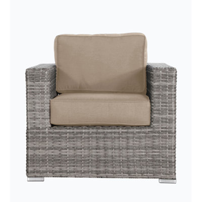 Chaise de patio avec coussins Melusi