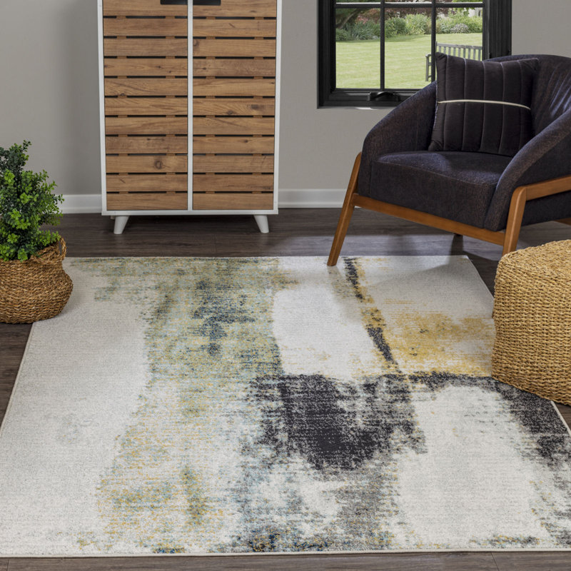Indoor Abstract Area Rug, Rectangle 10' x 14'2"