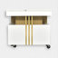 Table basse à roulettes avec rangement Maryjoan-302125163