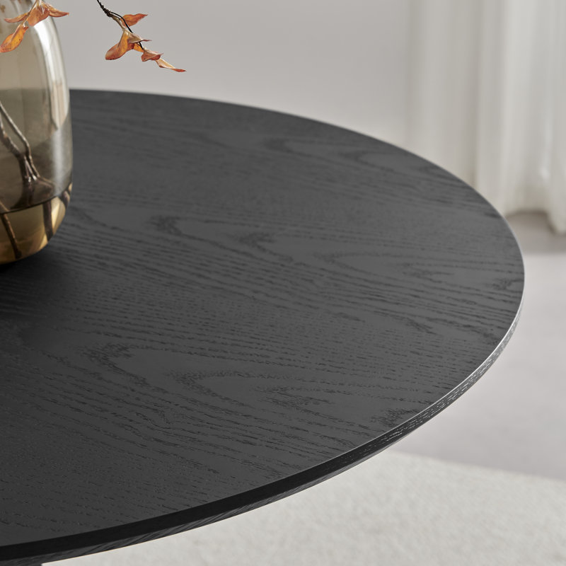 Hadlow Veneer & Metal Round Dining Table With Ophelia Fabric Chairs - Modern Statement Design, Grey, 4