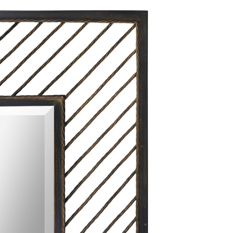 Miroir décoratif à chevrons