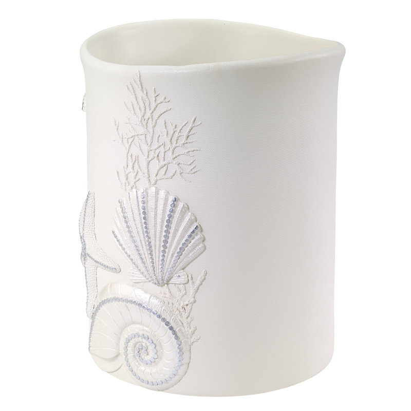 Sequin Shells Bath 2.5 Gallon Waste Basket