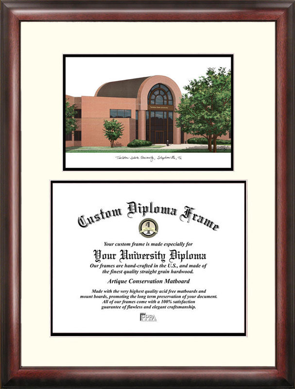Cadre de diplôme de lithographie tarleton state texans universitaires NCAA