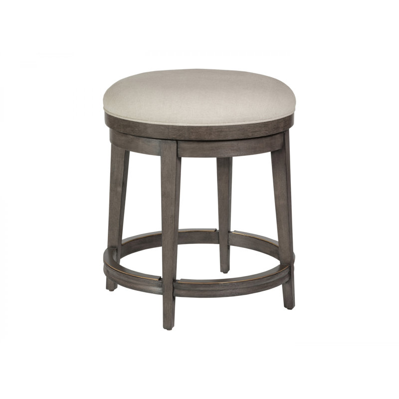 Cohesion Swivel Upholstered Counter Stool, Counter Stool (24.75” Seat Height), Antico