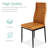 Hekimhan 5-Piece Kitchen Dining Table Set w/ Glass Tabletop, 4 Faux Leather Chairs-351290944-347575862
