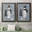 «Snowman Galvanized I», ensemble de 2 reproductions-10970684-10970657-10970656