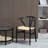 Chair Weave Modern Solid Wood Mid-century Y Shaped Backrest Dining Chair (2 Set )-1294757033