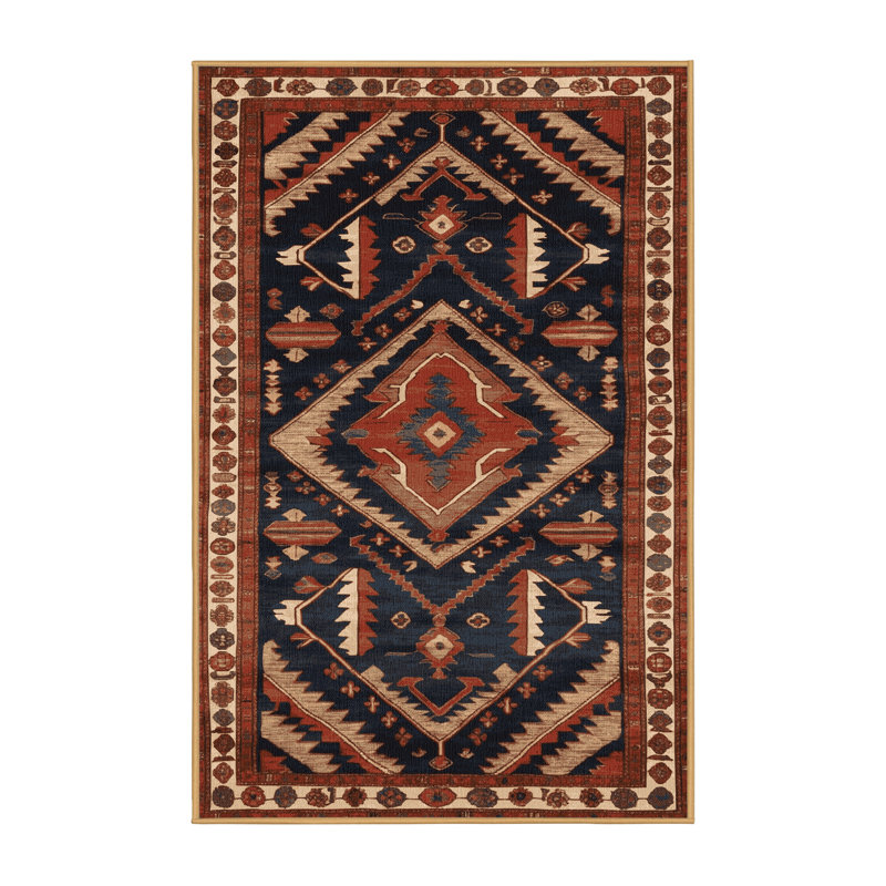 Tapis brun lavable à la machine, Rectangle 4pi x 6 pi