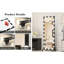 Miroir pleine grandeur avec lumières et 3 modes de couleur, 63 x 24 pouces, luminosité réglable, fixé au mur ou incliné, noir, pour habiller le lit - Miroir suspendu, lumières DEL, commande tactile, salle de bain